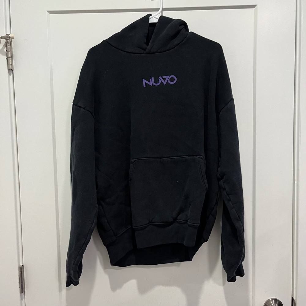 NUVO Find What Moves You 23-24 Tour Hoodie Black Purple Graphic Sweatshirt M